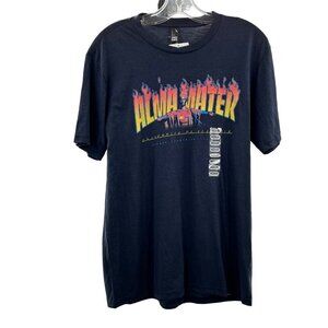 District Men's University of Illinois Alma Mater T-Shirt Navy/Multi Medium New